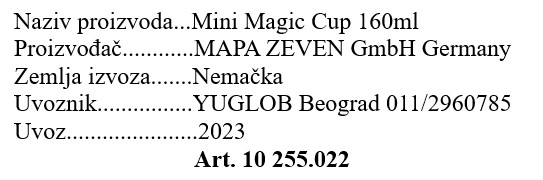 Nuk čaša za učenje Mini Magic Cup Night 255022 deklaracija